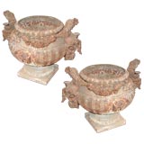 Antique Pair 19th c. Iron Pots