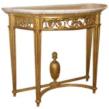 Giltwood console Giltwood console