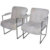 Set of 6 Open Arm Chairs by Milo Baughman for Thayer Coggin