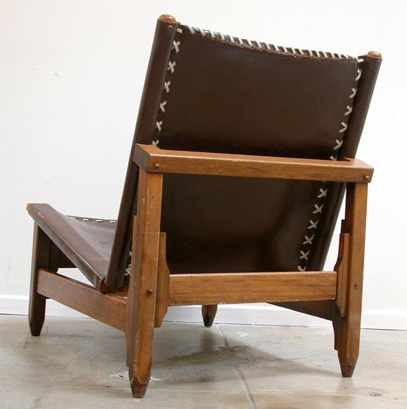 Colombian Pair of Leather Chairs by Arte Sano