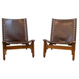 Pair of Leather Chairs by Arte Sano
