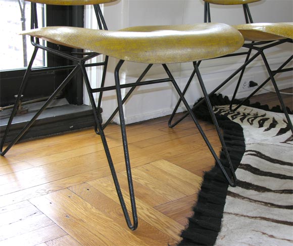 Pair of Fiberglass Lounge Chairs by Greta Grossman For Sale 1