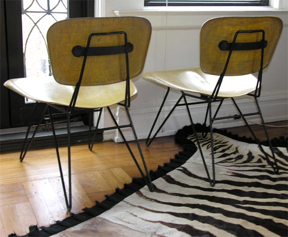 Pair of Fiberglass Lounge Chairs by Greta Grossman For Sale 3