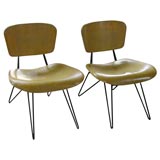 Pair of Fiberglass Lounge Chairs by Greta Grossman