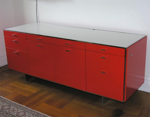 Brilliant Orange Credenza by Davis Allen for GoodForm