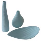 Vintage Trio of Stig Lindberg for Gustavsberg "Reptilia" Ceramics