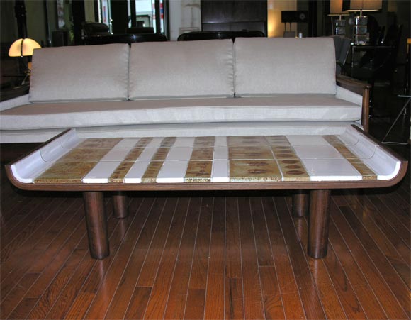 Ceramic Tile Coffee Table by Roger Capron