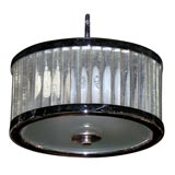 Glass Rod & Frosted Glass Lighting Fixture