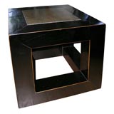 Marble top Lacquer Cube table