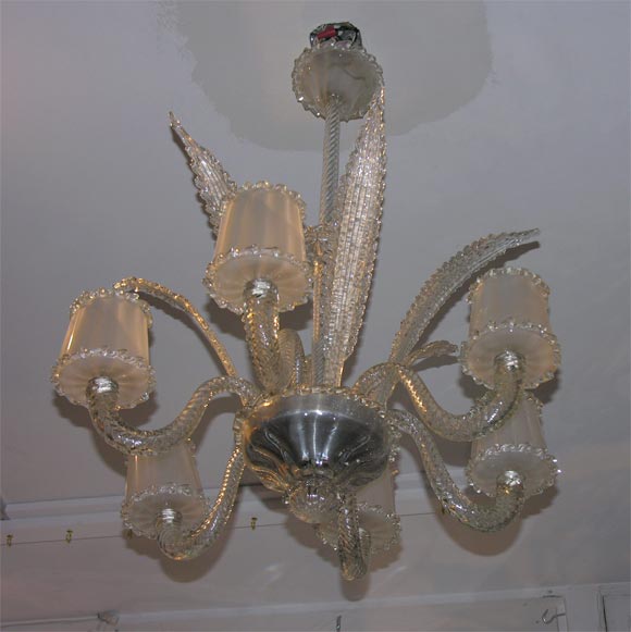 1940's Murano Glass Chandelier