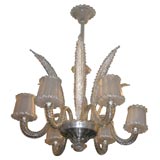 1940's Murano Glass Chandelier