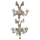 Pair of 1930
s Venetian Glass Sconces
