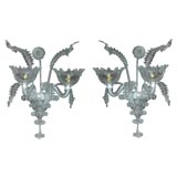 Pair of 1930
s Venetian Glass Sconces