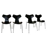 set of 4 chairs Arne Jacobsen for Fritz Hanson