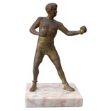 Bronze Boxing Figure