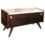 Russell Spanner Mahogany and Cork Credenza