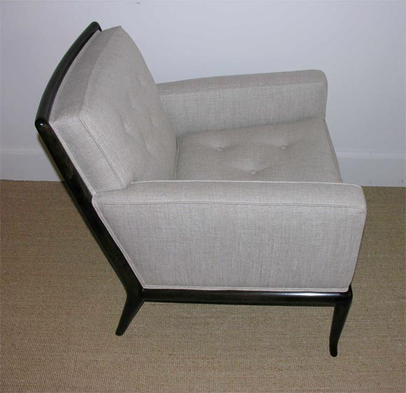 Walnut Single Club Chair by T.H. Robsjohn-Gibbings for Widdicomb For Sale