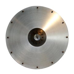 Large Aluminum/Brass Wall Clock