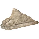 Large Lion's paw foot carved in stone fragment/architectural
