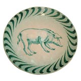 George Biddle ceramic plate important WPA artist