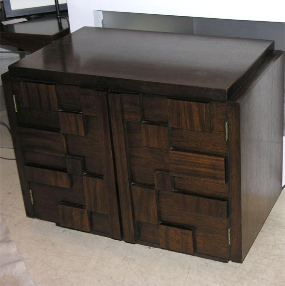 Pair of Walnut Side-tables by Lane