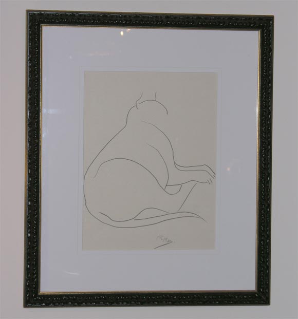 "Lying Dog" by R. R. Ballabene, Vienna (B. 1890   D. 1968)