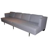 Iconic 9 Foot Sofa with Brass Legs by Edward Wormley