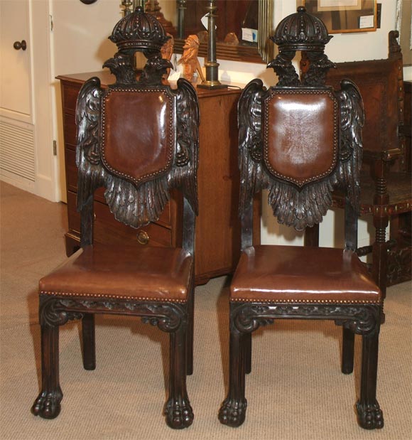 Antique Armorial Chairs 5
