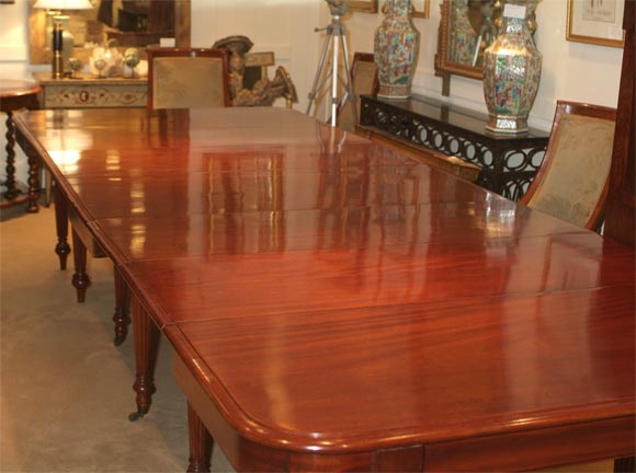 Large English Mahogany William IV Dining Table 2