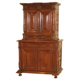 Late 16th Century French  Chestnut Cabinet à Deux Corps