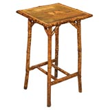 Bamboo Table with Painted Top