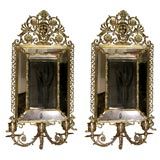 Pair of Brass mirror Sconces