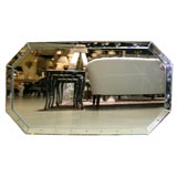 Rectangular mirror  eight sides with hand engraved bubbles