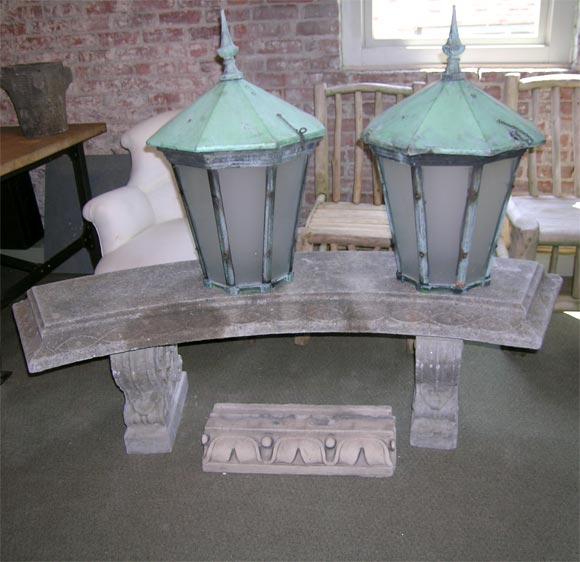 Bronze and copper lanterns