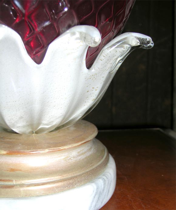 Lámpara de piña de cristal de Murano veneciano en venta 3
