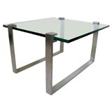 Solid Stainless Steel Occasional Table