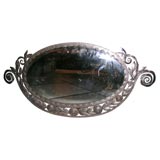 French Art Deco Wrought Iron Mirror