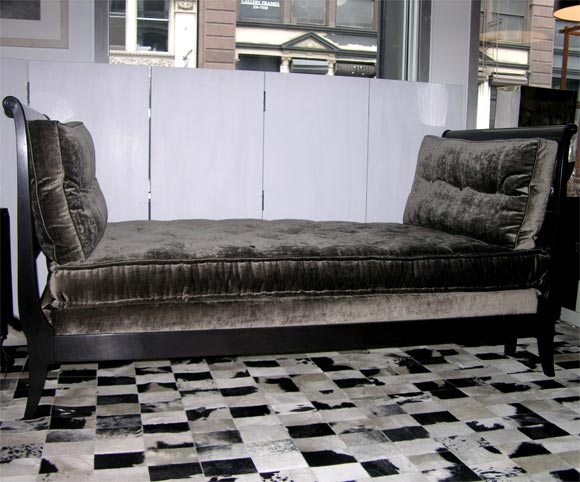 Ebonized Neoclassical Daybed