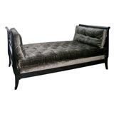 Ebonized Neoclassical Daybed
