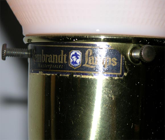 Brass Rembrandt Table Lamp