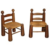 Pair of French Children's Chairs