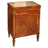 North Italian neoclassical inlaid marquetry side cabinet