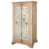 An Italian two-door painted cupboard