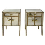 Pair of mirrored consoles