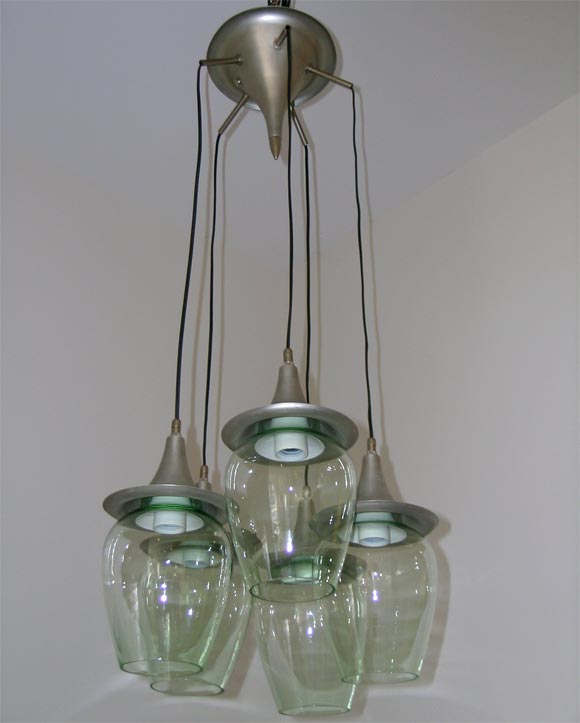Glass Globe Chandelier
