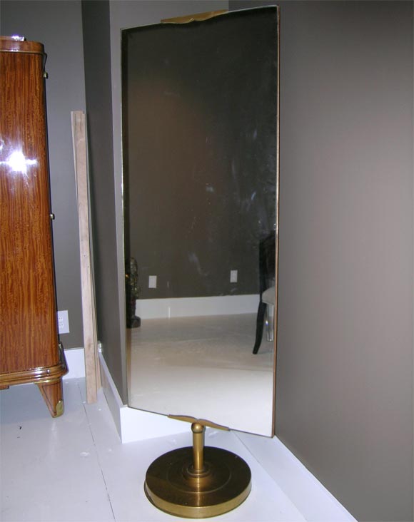 Brass Cheval Mirror