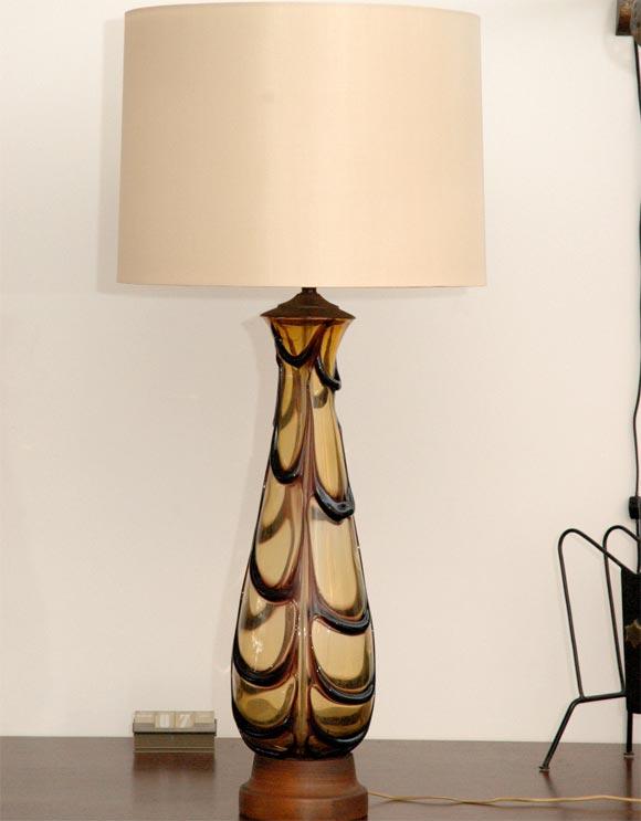 Pair of Murano Glass Lamps