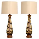 Pair of Murano Glass Lamps