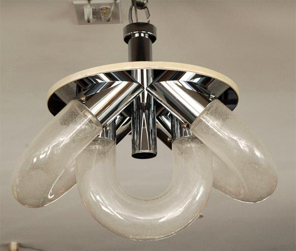 Italian Mazzega Ceiling Light