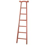 Chinese Red Lacquered Ladder